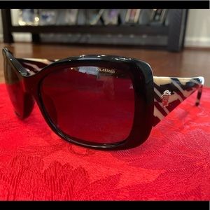 Versace Medusa Silver logo / Black polarized